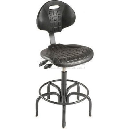 BIOFIT BioFit Ergonomic Stool - Self-skinned Urethane - Seat Heat 24" - 31" - Black UUS-H-HG